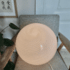 Murano lampe med hvid swirl