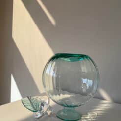 Grøn vintage Murano glas flakon