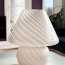 Lyserød pink Murano lampe