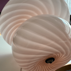 Lyserød pink Murano lampe