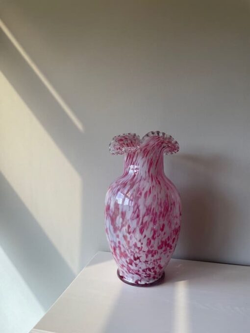Rosa murano vase