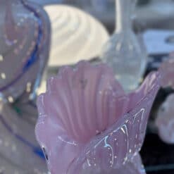 Pink vintage Murano musling Seguso