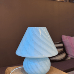 Blå vintage Murano lampe