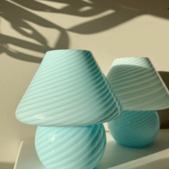 Blå Murano vintage lampe